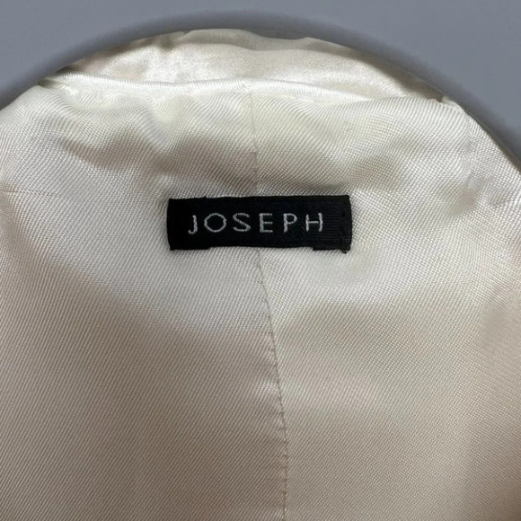Joseph Wool Jagger Double Breasted Pea Coat 38/ US 6 Cream - Picture 3 of 6